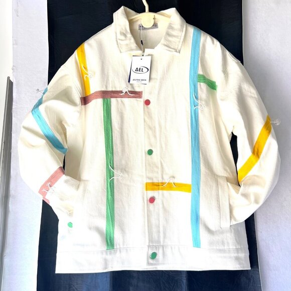 Aefric Eden Oversize Jacket Unisex Block color Jacket Size Medium - Picture 1 of 13